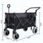 Chariot pliant multifonctionnel à roulettes avec poignée rotative et poignées de plage 9 po x 4 po pour camping et plage - 300 L très résistant, grande capacité pour le transport, l'épicerie et l'extérieur-123262933