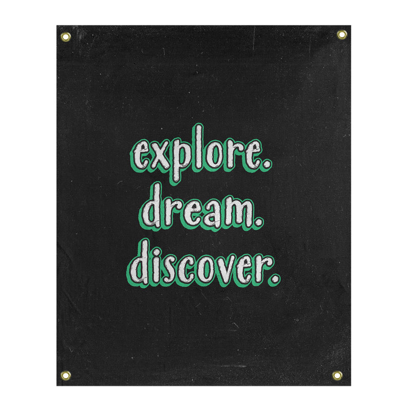 Tapisserie tableau noir en polyester discover rêve, H 80 po x l 59 po, Vert