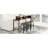 59 Inch Bar Table, Dining Table, Sofa Table With Power Socket And LED Light, 3 Saddle Stools, 4-Piece Bar Table And Chairs Set For Living Room, Dining Room And Kitchen-1187068432-1187068438