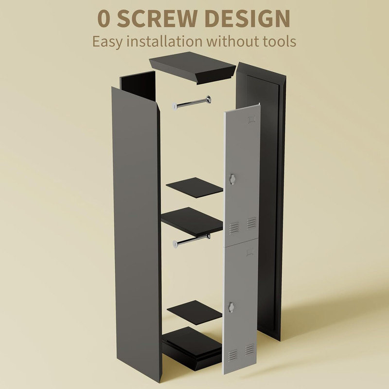 Metal Rectangle Accent Cabinet