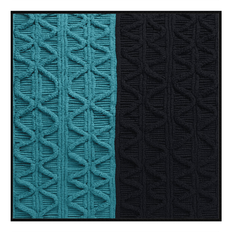 Machine Washable Trellis Gray Area Rug, Square 6'