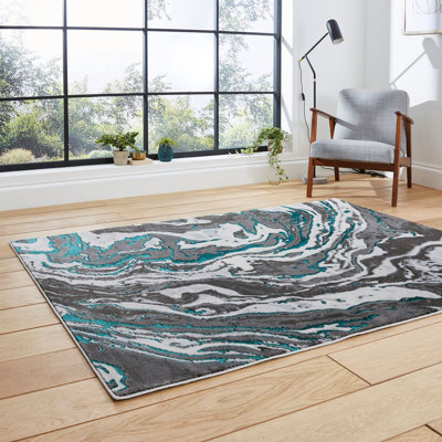 Chessman area rug Machine Woven Rectangle Grey