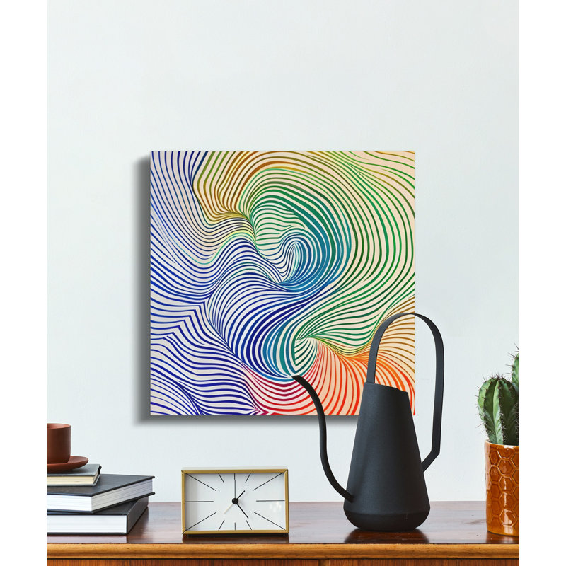 Abstract Line Art Wall Art, Modern Home Decor, Wave Print, Contemporary Art, Unique Wall Decor, Canvas Art, Ready to Hang