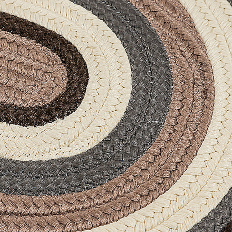 Talkington Striped Indoor / Outdoor Rug, Oval 2' x 10'