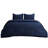 Bedsure Queen Size Comforter Sets - 3-Piece Double-Sided Fleece Fluffy Navy Bedding, Cozy Striped Aesthetic for Modern & Guest Bedrooms, All-Season Luxury Home Decor-121450090-105492178