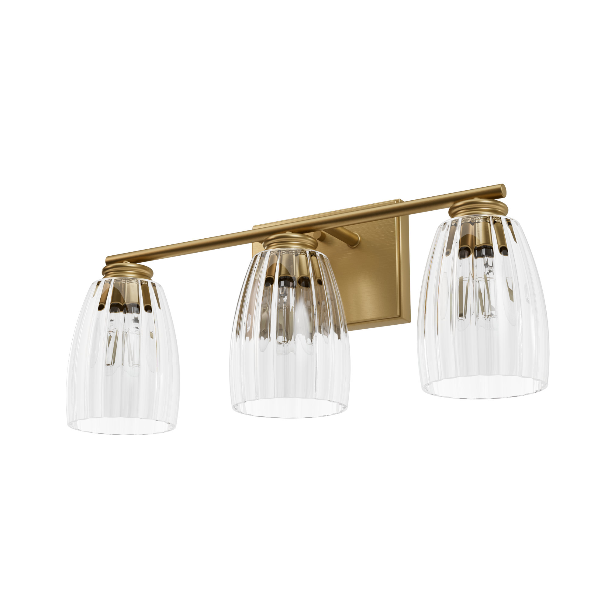 Jasmine Roth Collection + Hunter Jasmine Roth 3 - Light Dimmable Vanity ...