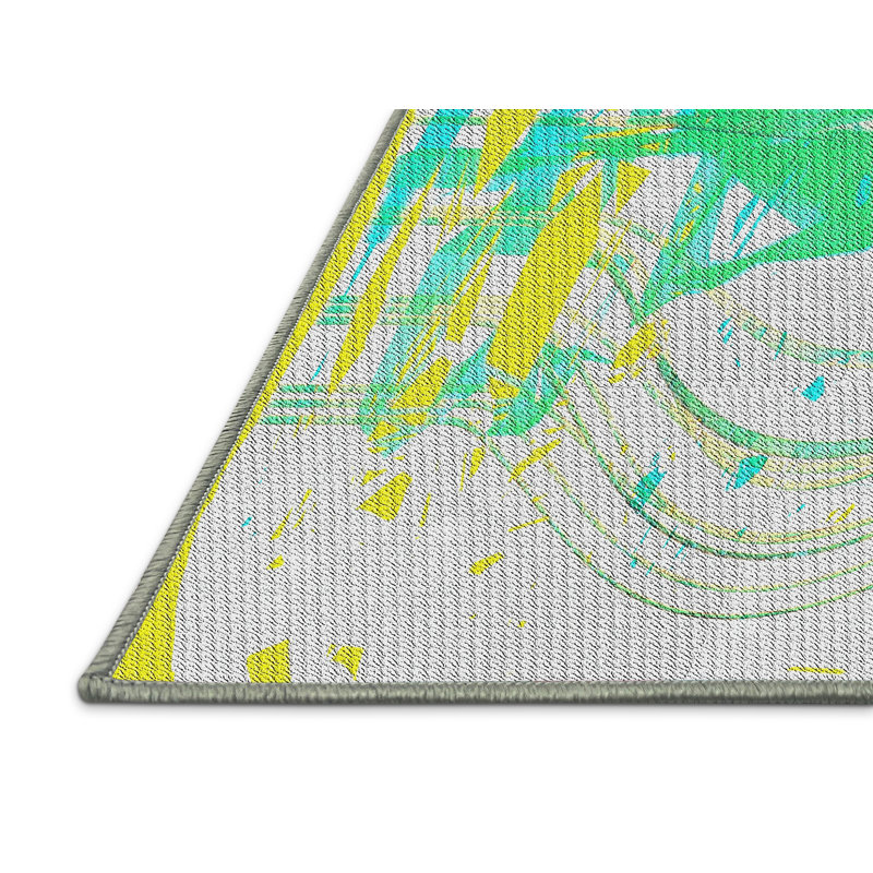 Geometric Indoor Rug, Rectangle 8' x 10'