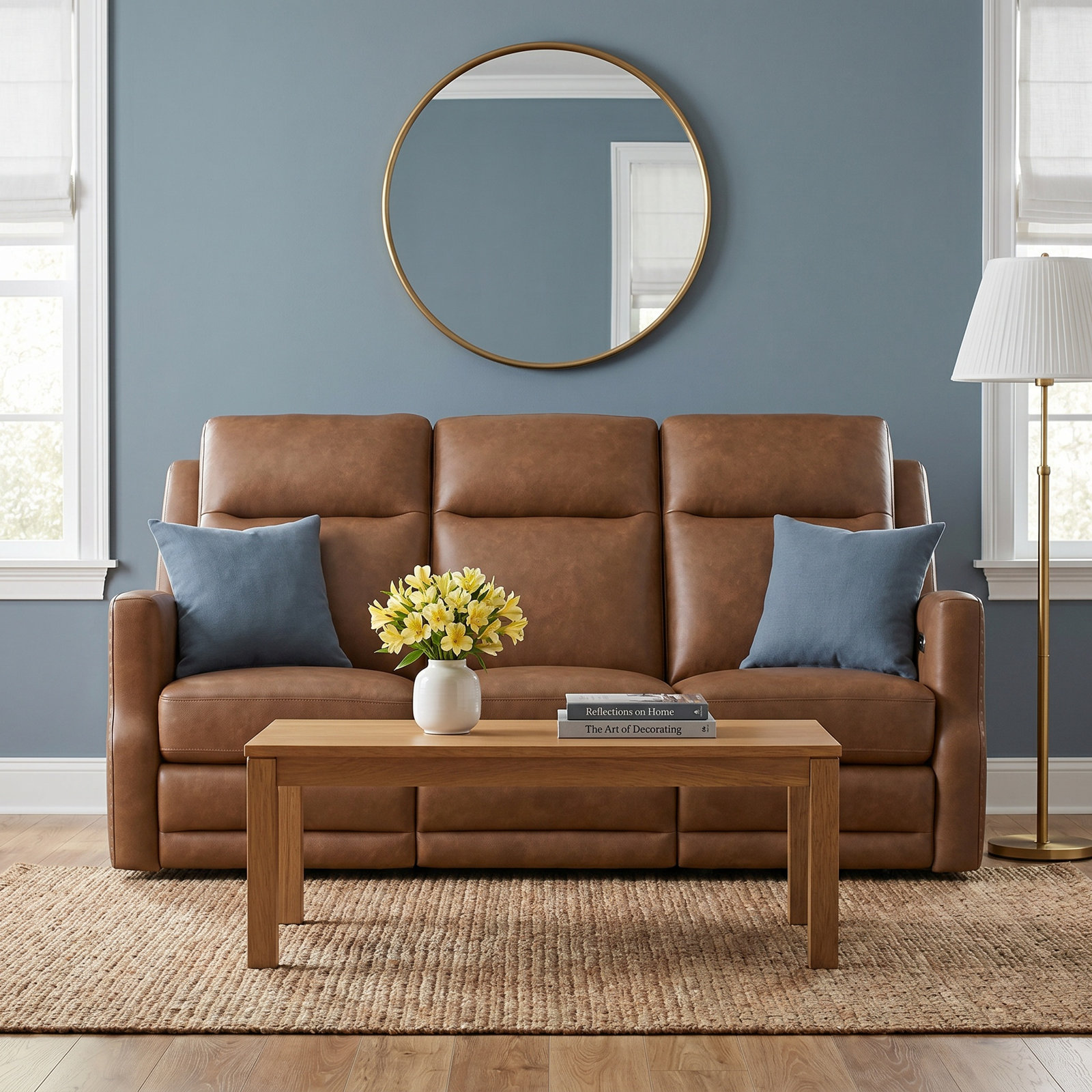 Henri 79" Reclining Sofa, Gray