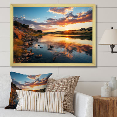 Texas Sunset Ultra-Wide Angle Landscape III - Landscapes Canvas Art Print