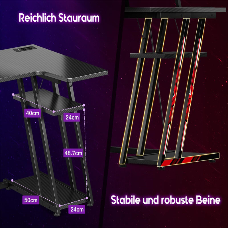 Borwicks Metal Base Computer Table