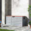 Plastic Garden Storage Box with Wheels-1965627421