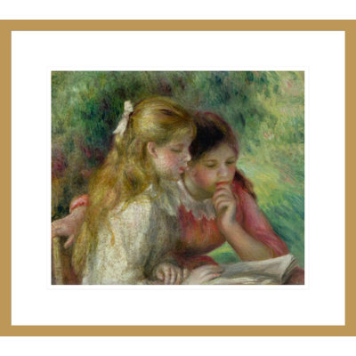 La lecture par Pierre-Auguste Renoir, impression giclée encadrée