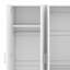Armoire classique en bois à 6 portes avec tiroirs pratiques-128935560