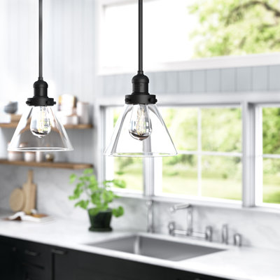 Luminaire suspendu conique à 1 lumière Mosley