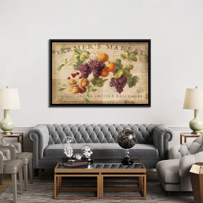 « abondant automne », impression sur toile tendue, Toile encadrée noire, H 32 po x l 48 po x P 1,5 po, Pas de tapis