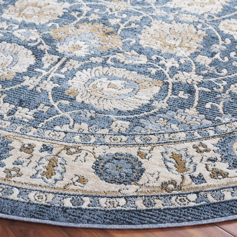 Rosewood Performance Oriental Rug, Round 6'7"