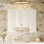Armoire de salle de bain moderne avec 5 tablettes réglables, armoire à pharmacie murale pour la salle de bain, charnières à fermeture douce, étagère ouverte