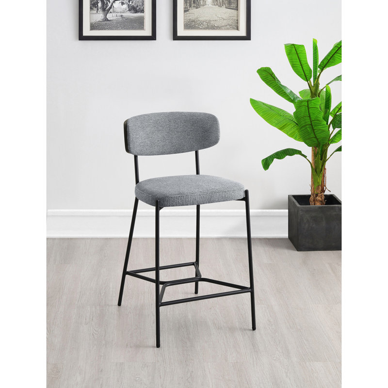 Tabouret de bar à hauteur de comptoir, Gris, Tabouret de comptoir (siège d'une hauteur de 24 p