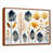 Toile avec cadre flottant brun