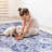 3X5 Washable Rug - Blue, Low-Pile, Non-Slip, Soft Chenille For Bedroom, Dining Room, Hallway, Kitchen & Pet Safe Stain-1615472945