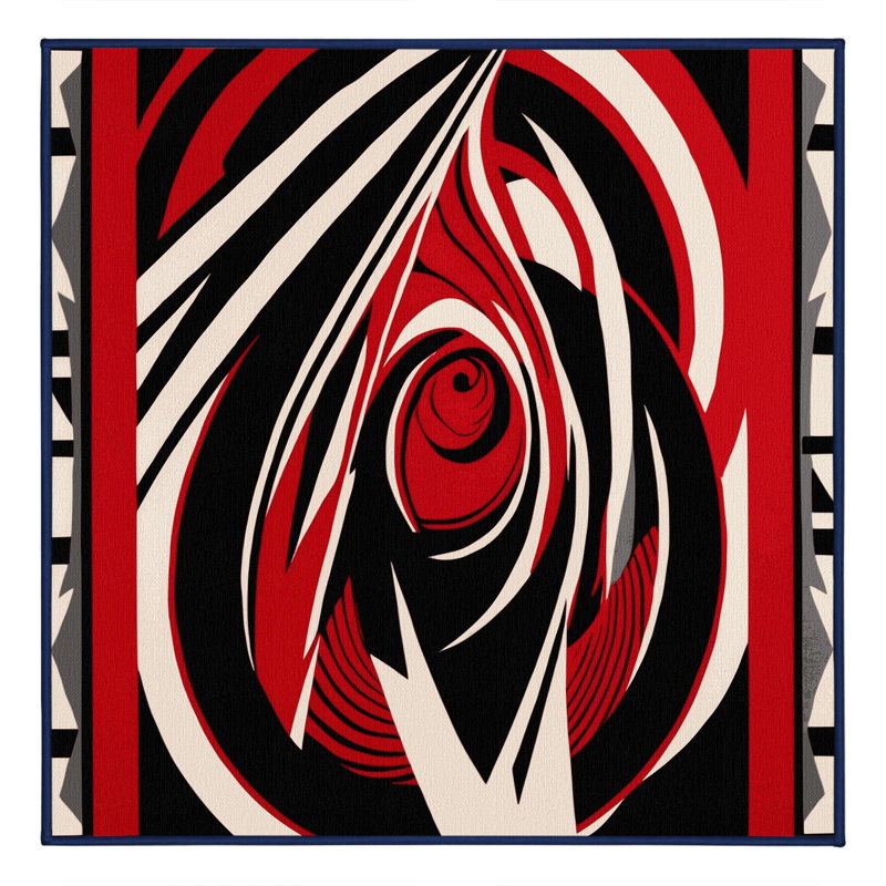 Abstract Ascent Rug, Square 8'