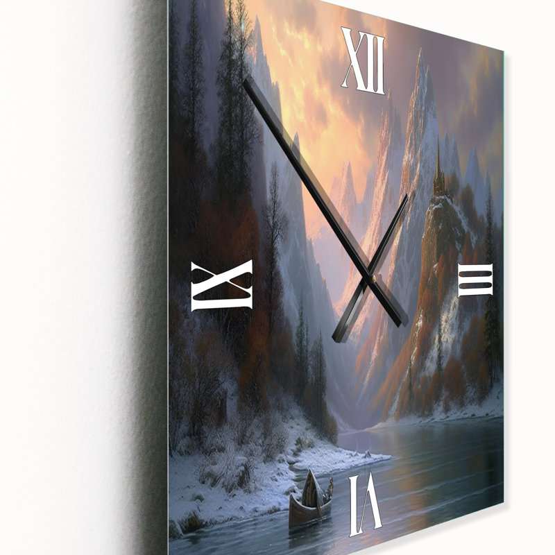 Horloge murale Janayja, H 40 po x l 30 po x P 1 po