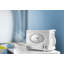 Atomic Alarm Tabletop Clock in White