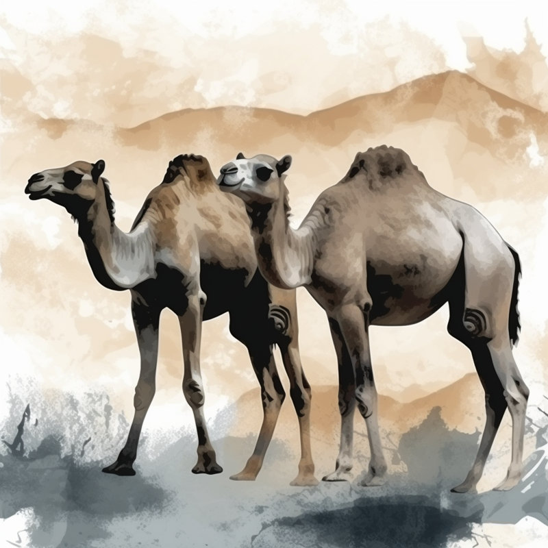 Rideaux de chameau rideaux animaux brun, L 20 po x L 61 po