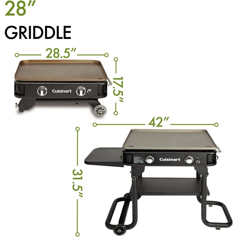 Cuisinart Gourmet Propane Griddle Grill with Double Burner Stove & Reviews