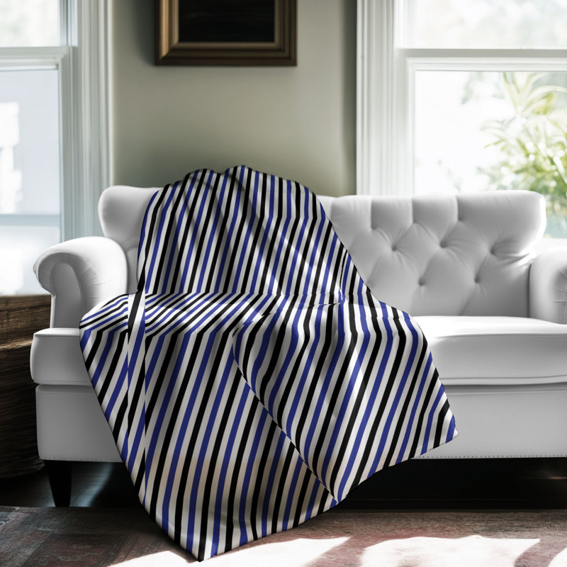 Elegant Blue - 1 pièce Sherpa Premium, Lit simple