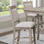 Mobilier de salle à manger en bois de style campagnard avec tabouret de bar et repose-pieds-238646414-238646449
