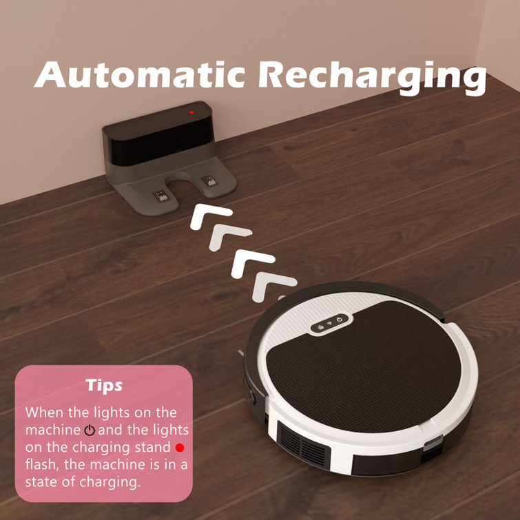 4000pa Max Power Suction Robot Vacuum and Mop Combo - Wi-Fi App and Voice Control, 2-in-1 Cleaning, Scheduled Tasks, Automatic Recharge, Pet Hair and Low Carpet Friendly, Advanced Navigation, Quiet Operation