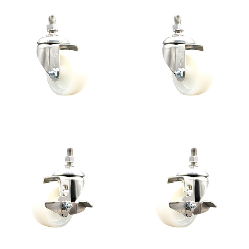 4 Piece Nylon Caster Set