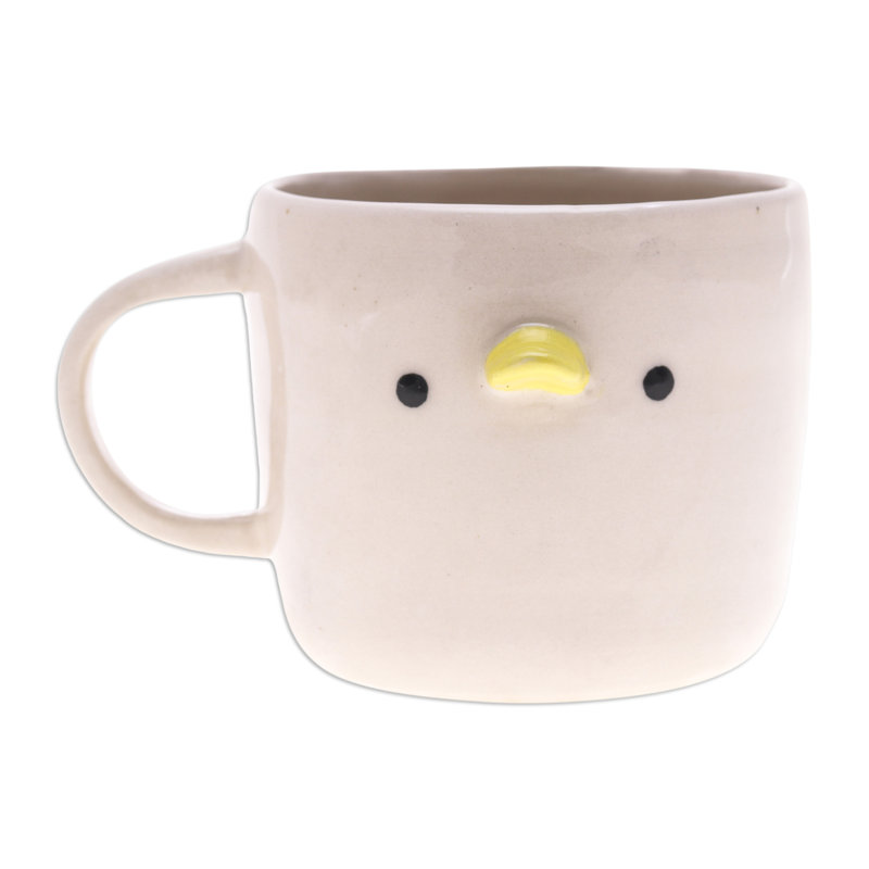 Trinx Handmade Duck Morning Ceramic Mug