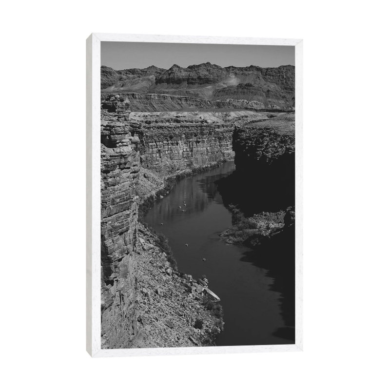 Grand Canyon XV - Print on Canvas, 66.04cm H x 45.72cm W x 3.81cm D, White Framed