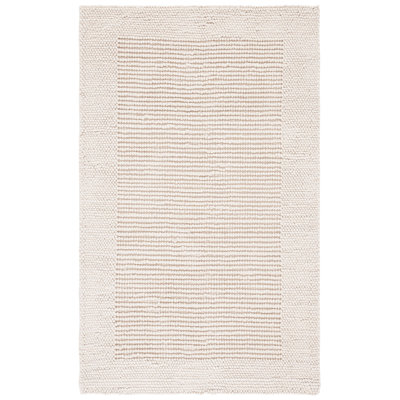 Burdick Handwoven Wool/Cotton Area Rug in Ivory/Beige