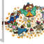« forest friends », reproduction d’art sur toile tendue