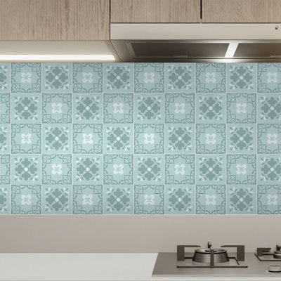 96.77cm W x 96.77cm L PVC Peel and Stick Mosaic Tile