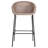 Outdoor Metal Wicker Barstool, Light Brown Faux Wicker, Set Of 2-941221037