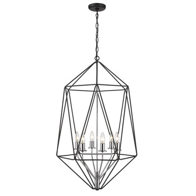 Luminaire suspendu géométrique 6 lumières Kifer