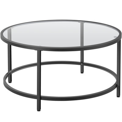 Cellestine Round Glass Coffee Table