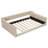 Full Xl Size Upholstery Daybed And Side Storage Pocket,Beige