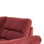Canapé modulaire réversible 2 pièces Red Velvet avec 2 coussins décoratifs, assise mi-ferme, dossier coussiné, accoudoirs roulés, convient aux petits espaces