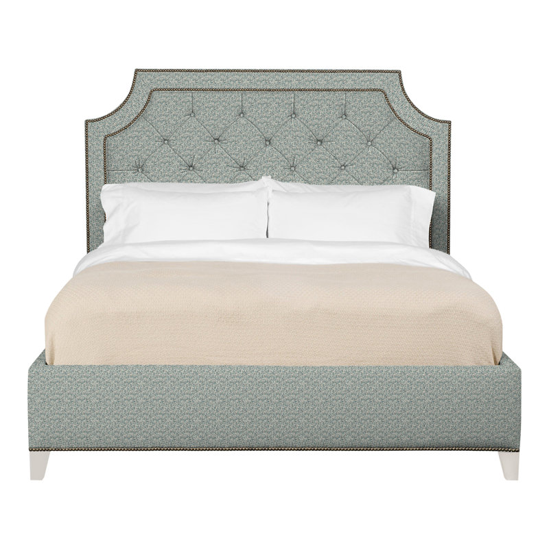 Audrey/Asher Upholstered Bed, Casa Blanca, Tuck Water, Yes
