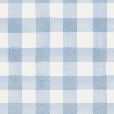 Vassaux peint bleu vichy