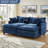 Chenille Modular Sleeper Sofa | Cloud Style Convertible Sectional Couch, Soft Fabric, Modern Living Room Furniture-1557527484