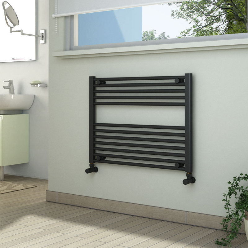 Sharell Straight Towel Rail Heated Towel Rails, 60cm H x 80cm W x 3cm D