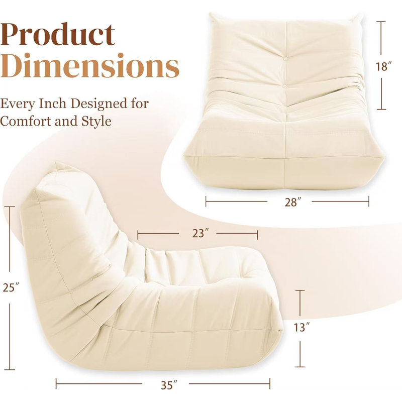 Meuble de salon luxueux en microfibre blanche capitonnée à boutons 1 pièce, Velours côtelé blanc