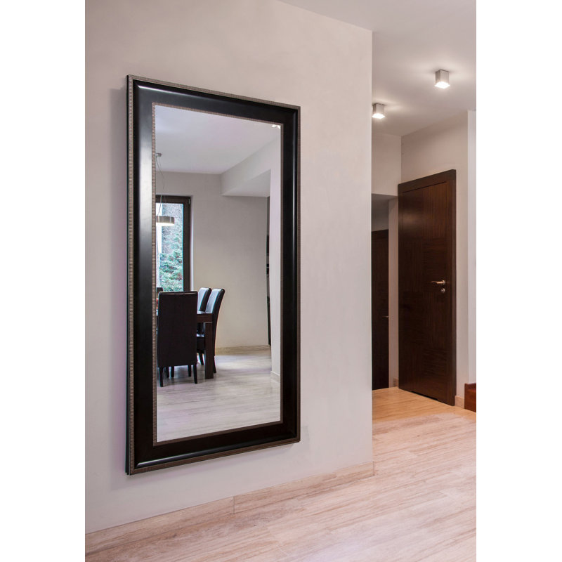 Olivencia Wood Flat Wall Mirror, 80.75" H x 41.75" W