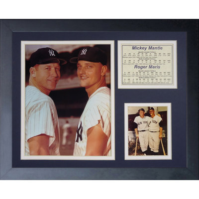Souvenirs encadrée mickey manteau & roger maris